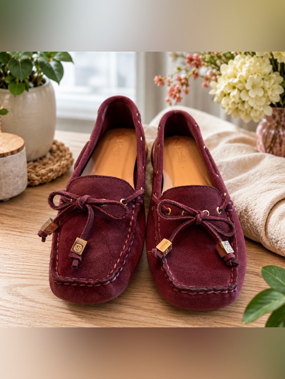 Michael Kors Suede Purple loafers Shoes Size 7